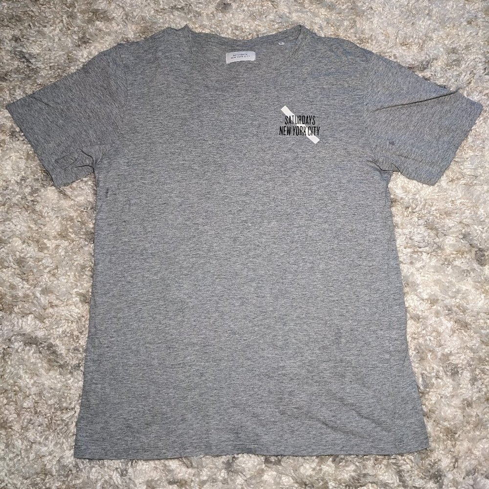 Saturdays New York City short sleeve tshirt size Medium in heather grey